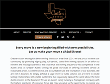 Tablet Screenshot of greateraustinmoving.com